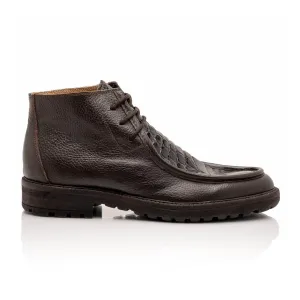 Mauri Brooklyn in Sport Rust Mens Exotic Alligator / Time Calf-Skin Leather Boots
