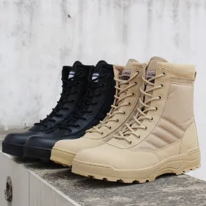 Men desert military tactical boots male Outdoor waterproof hiking shoes sneakers for women non-slip wear sports Combat boots