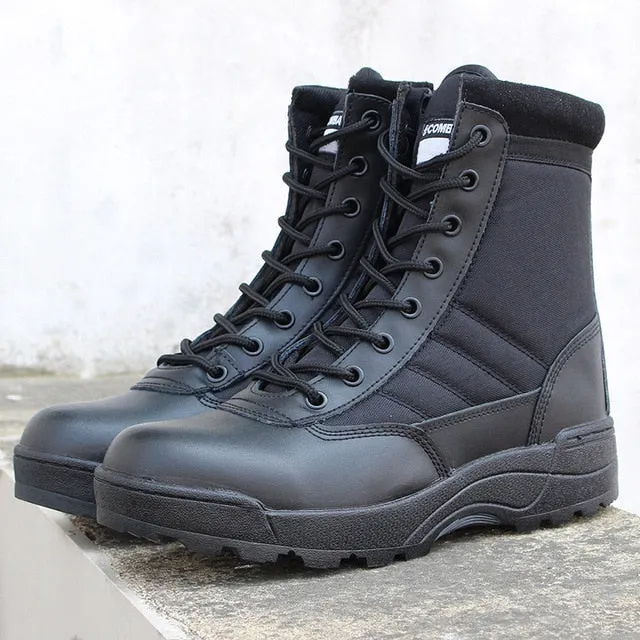 Men desert military tactical boots male Outdoor waterproof hiking shoes sneakers for women non-slip wear sports Combat boots