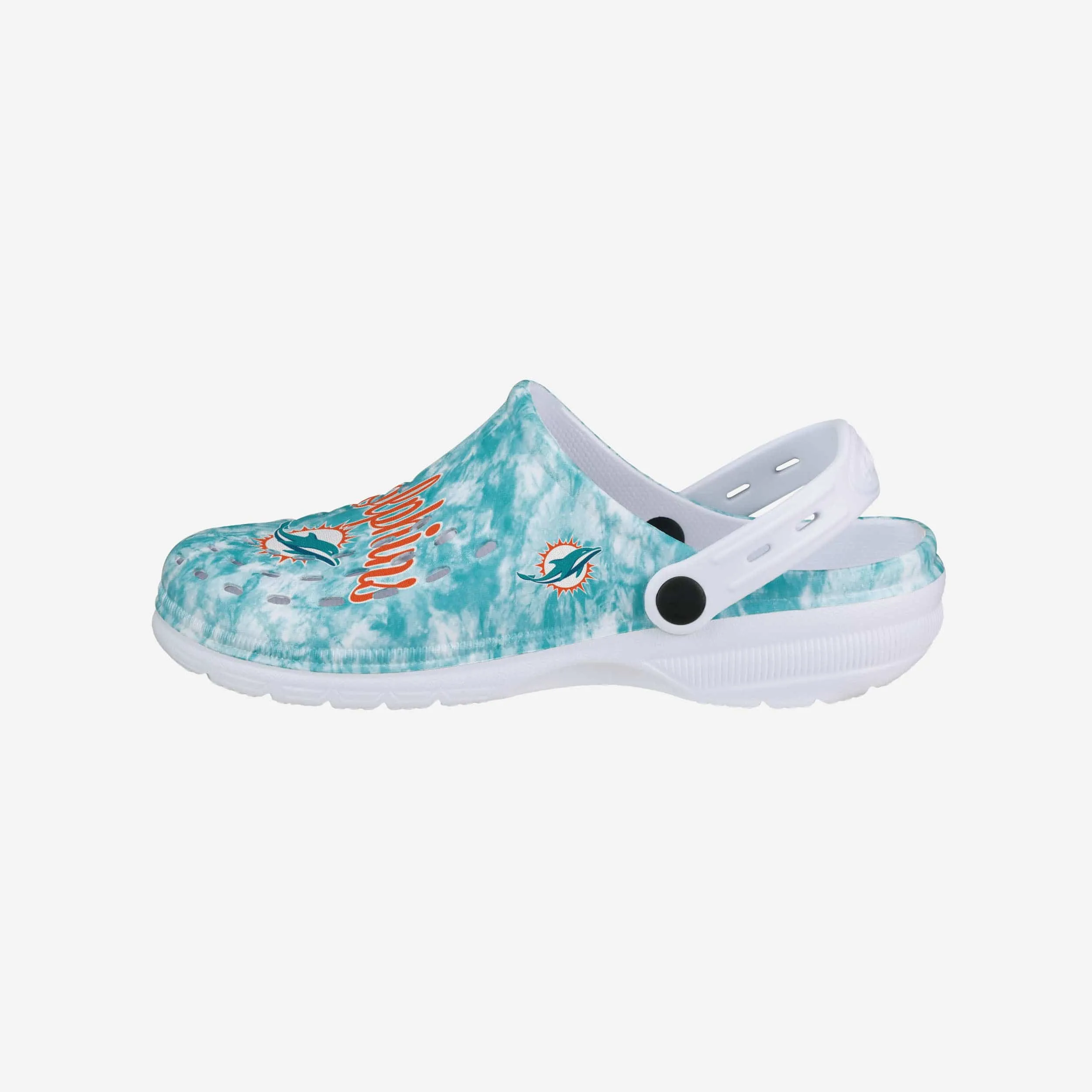 Miami Dolphins Womens Cloudie Clog With Strap