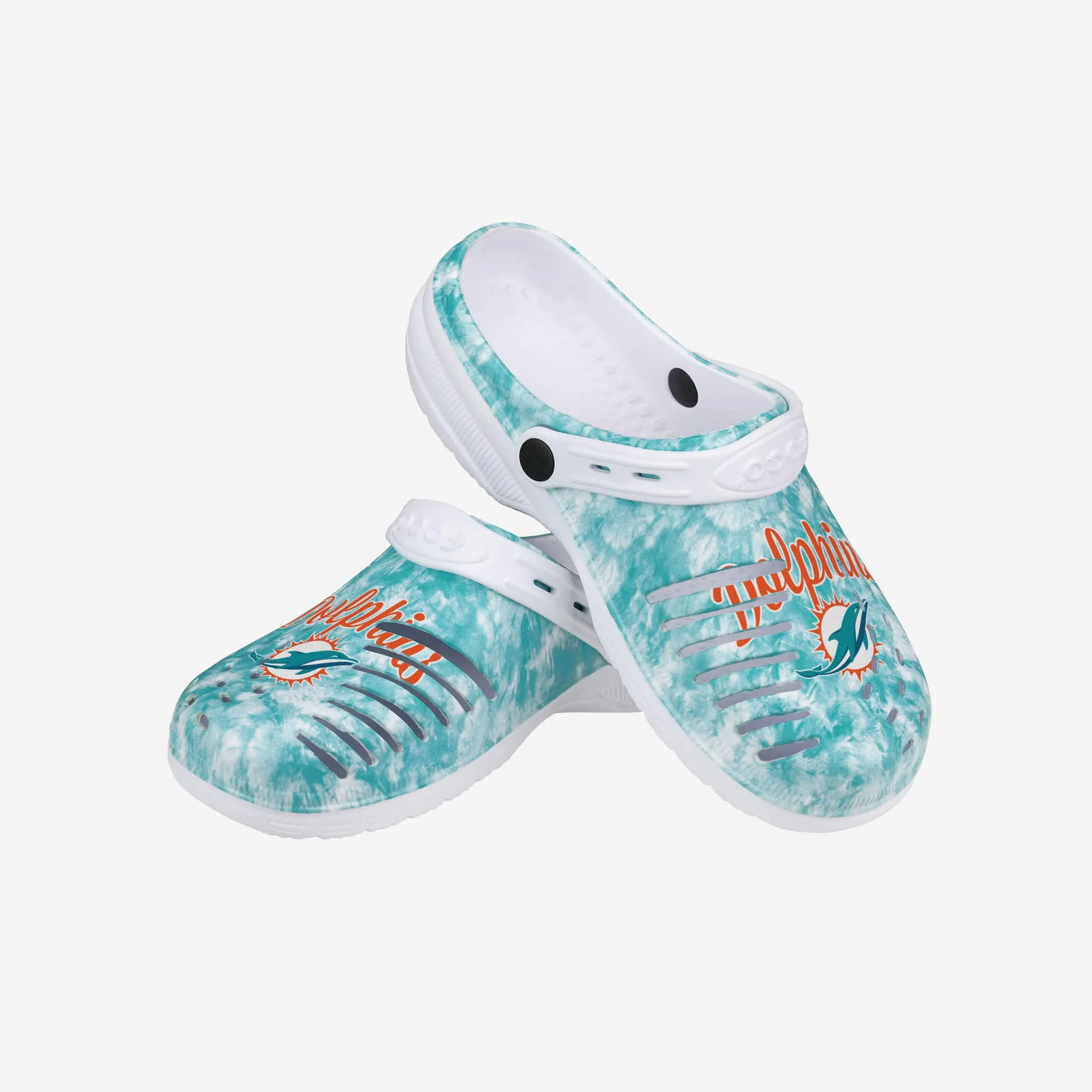 Miami Dolphins Womens Cloudie Clog With Strap