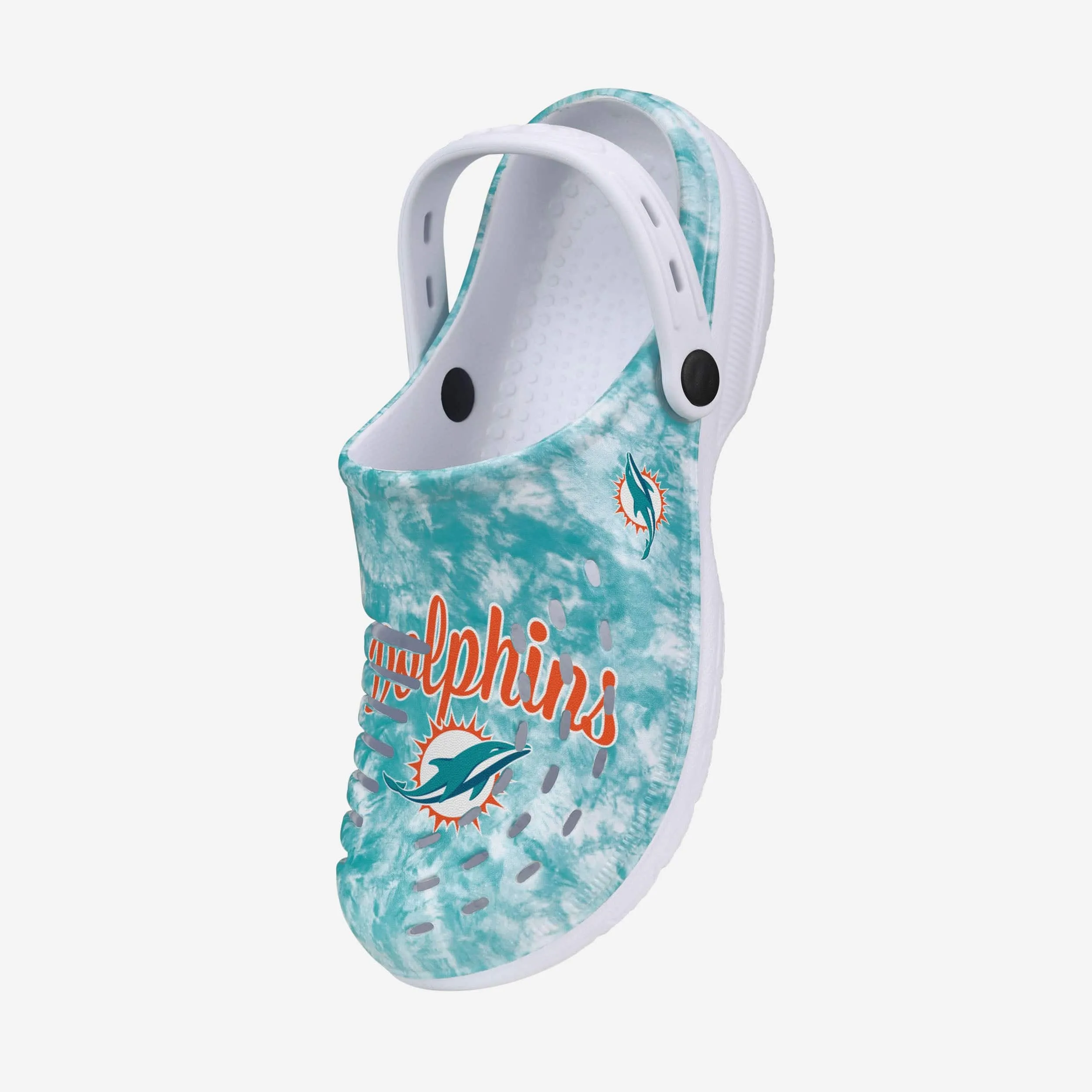 Miami Dolphins Womens Cloudie Clog With Strap