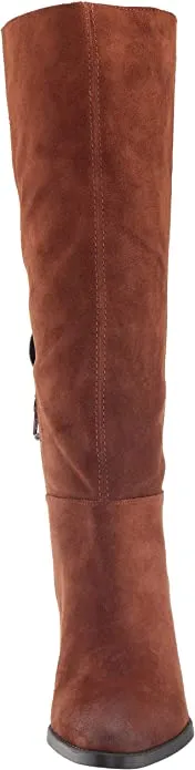 Naturalizer Women's FAE Shaft Knee High Boot, Saddle Tan Suede, 8.5