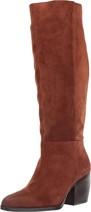 Naturalizer Women's FAE Shaft Knee High Boot, Saddle Tan Suede, 8.5