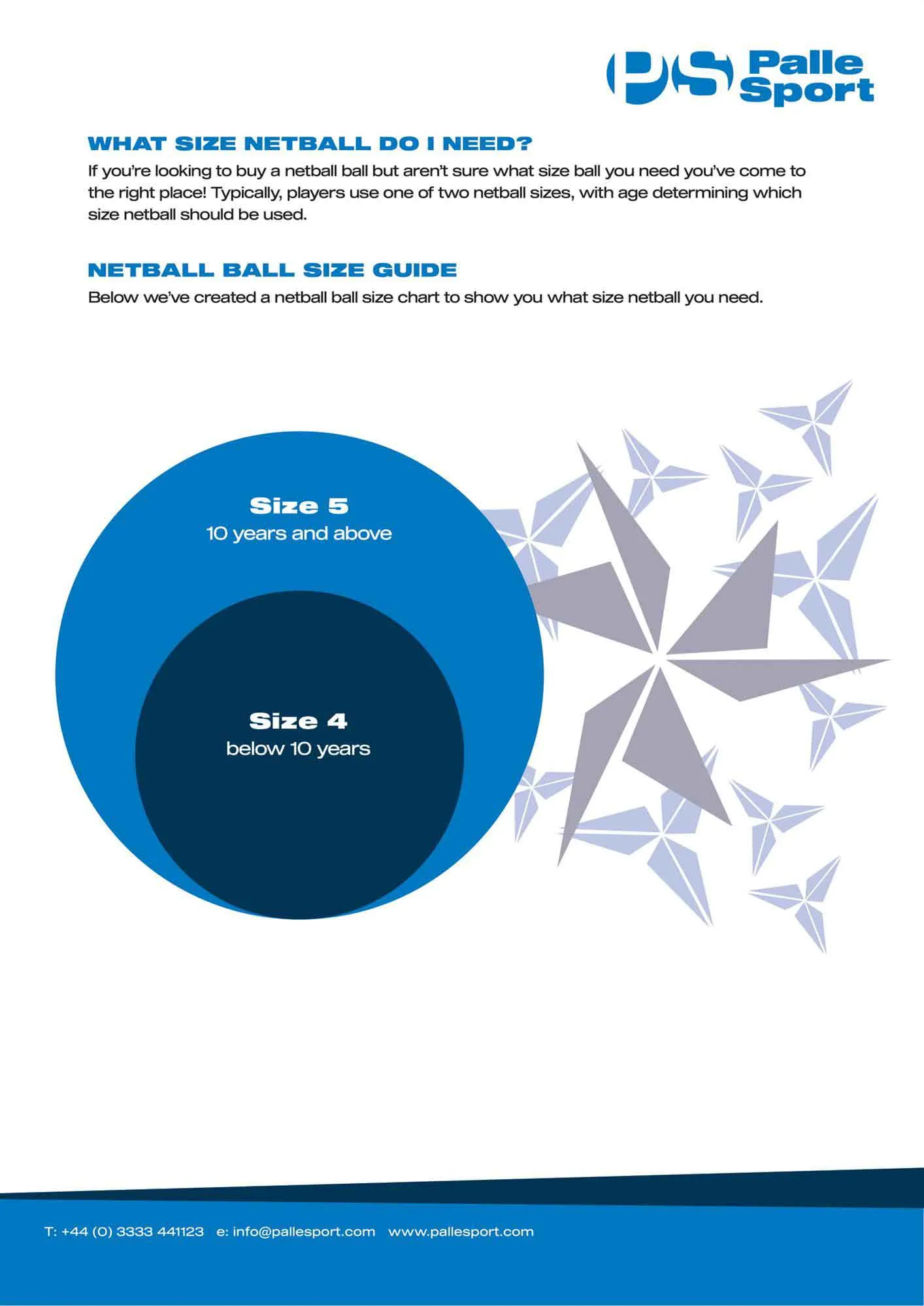 Netball - Minerva Weighted Pass Developer Netball - Size 5 (1kg) - Colour Azzurri Blue