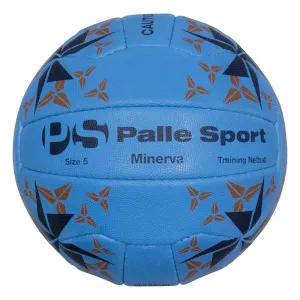 Netball - Minerva Weighted Pass Developer Netball - Size 5 (1kg) - Colour Azzurri Blue