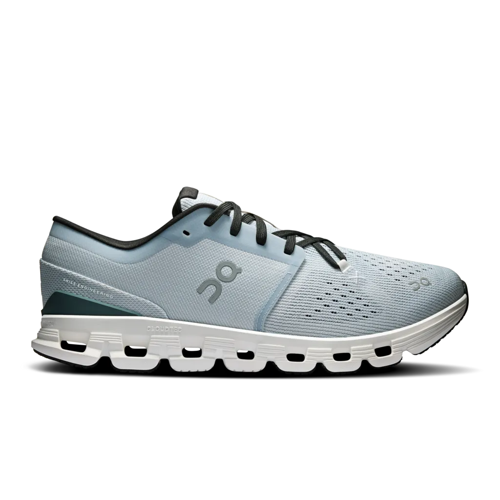 'On Running' Men's Cloud X 4 - Glacier / Stone
