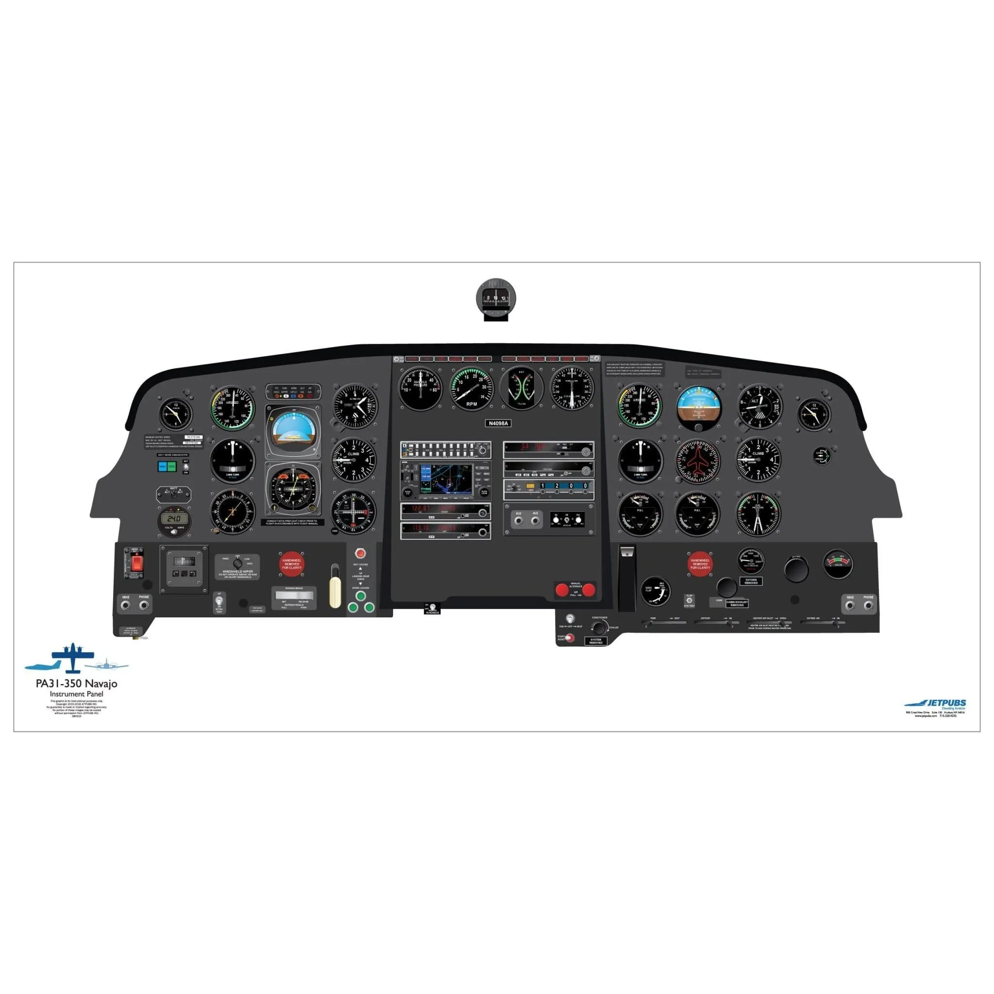 Piper 18" x 36" Cockpit Posters