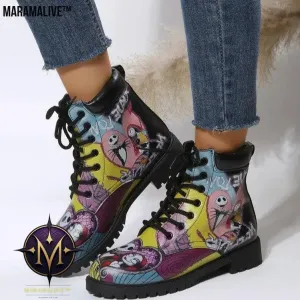 Platform Boots Locomotive Women's Retro Boots