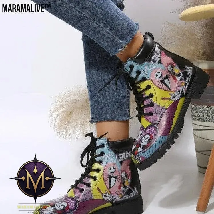 Platform Boots Locomotive Women's Retro Boots