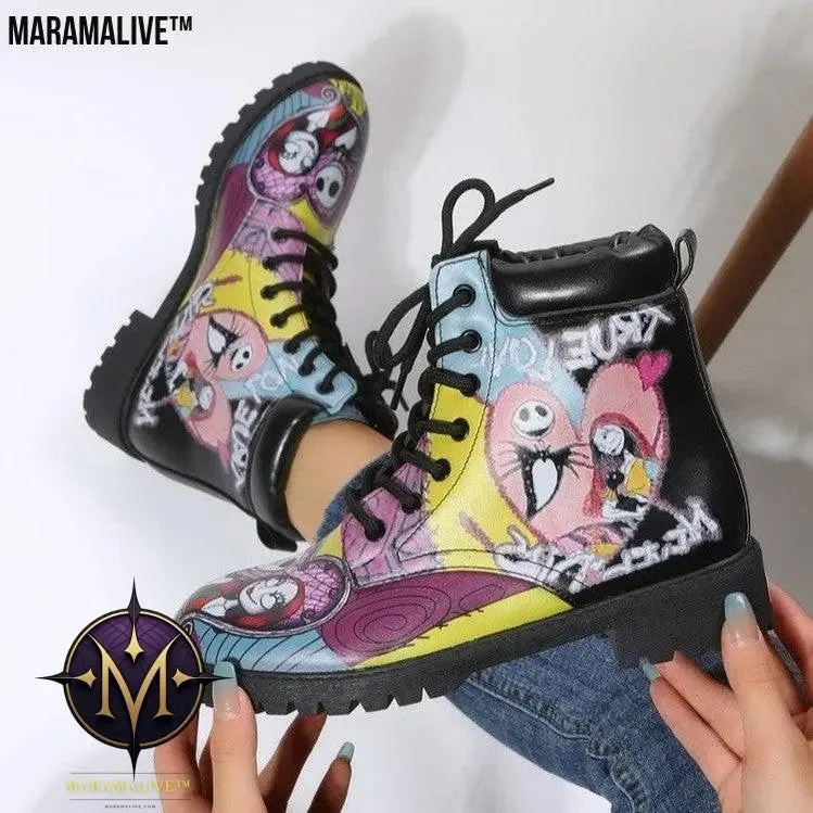 Platform Boots Locomotive Women's Retro Boots