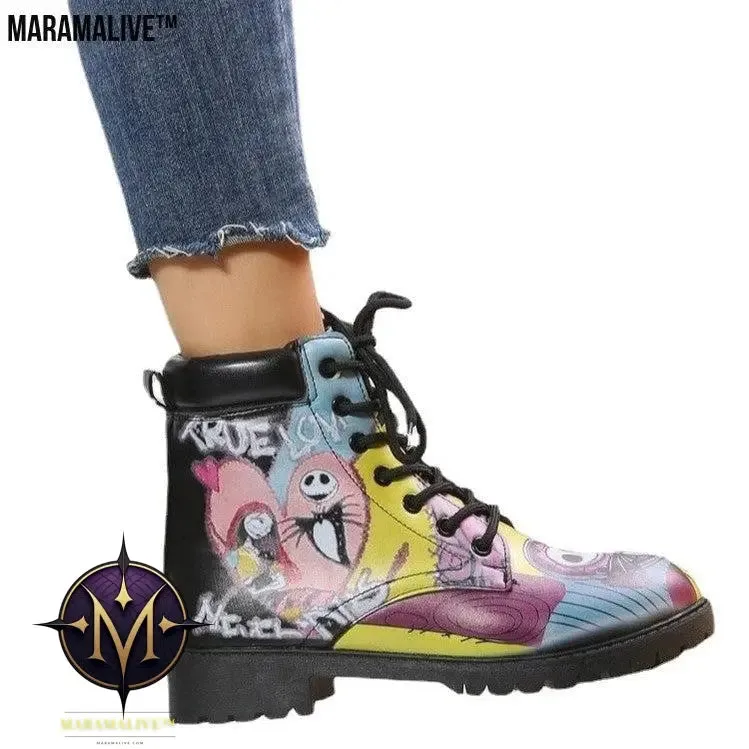 Platform Boots Locomotive Women's Retro Boots