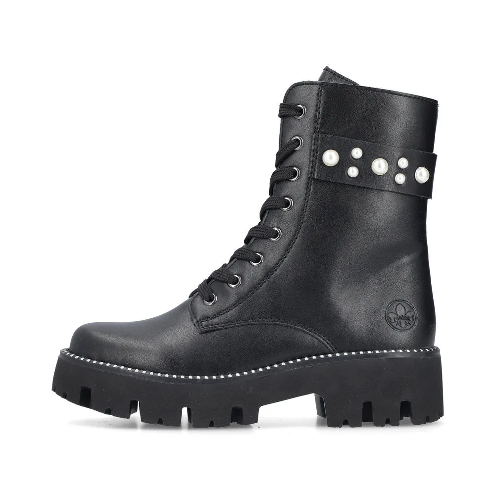 Rieker Ladies Lined Lace Boot