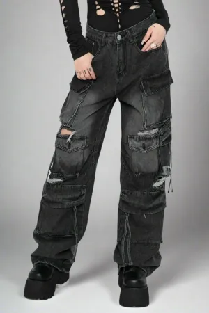 Rogue Ripped Cargo Jeans
