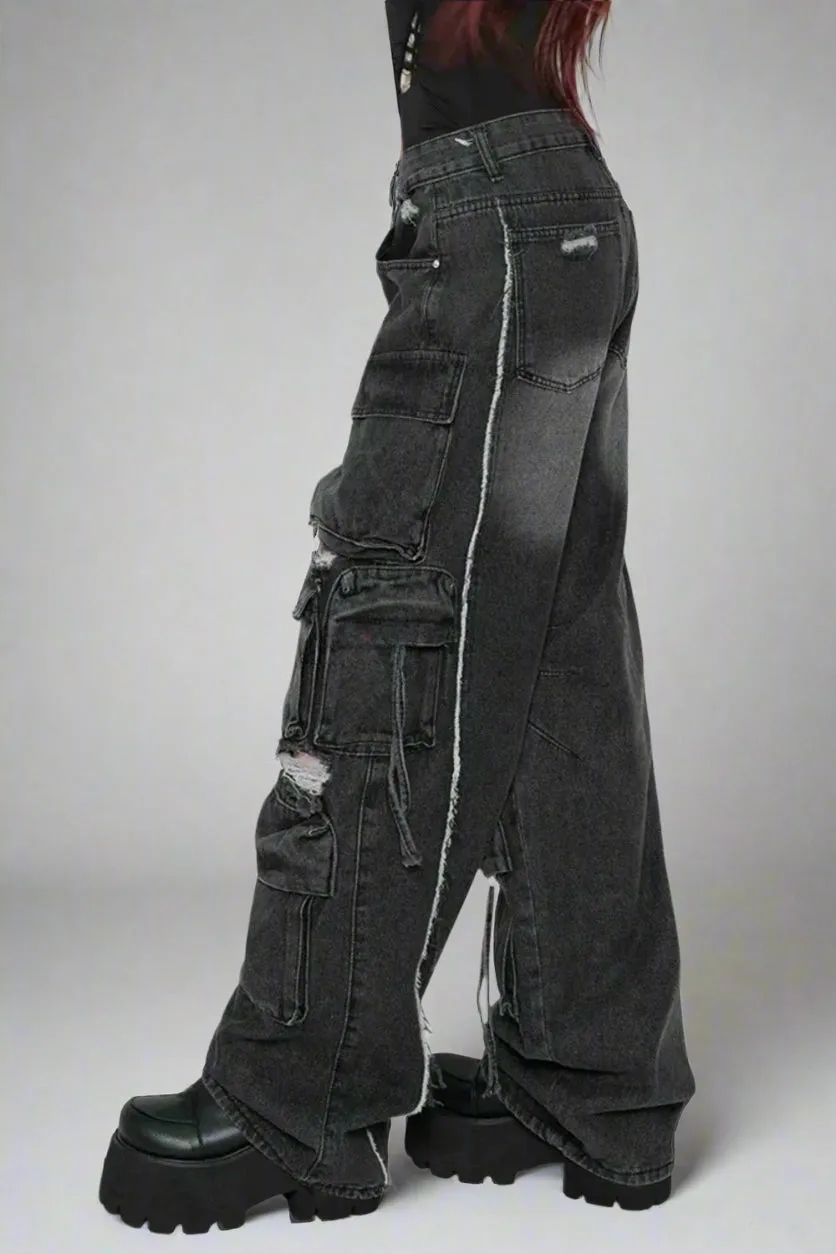 Rogue Ripped Cargo Jeans