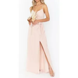Show Me Your Mumu Liz Maxi Bridesmaid Wedding Dress Dusty Blush Crisp NWT$188 S