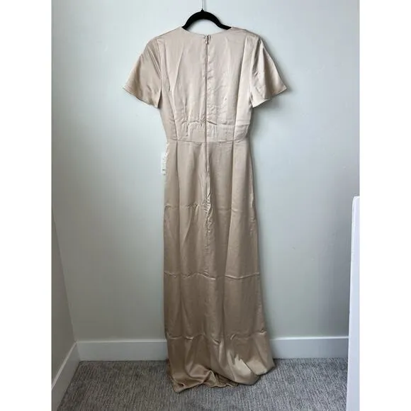 Show Me Your Mumu Rome Twist Bridesmaid Wedding Dress Champagne Luxe NWT$198 XXS