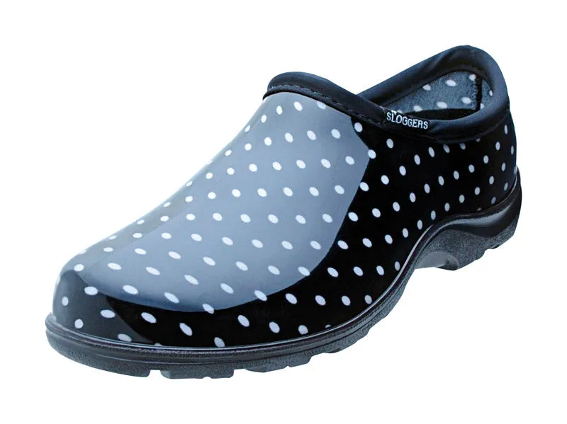 Sloggers Women's Garden/Rain Shoes 6 US Black Polka Dot
