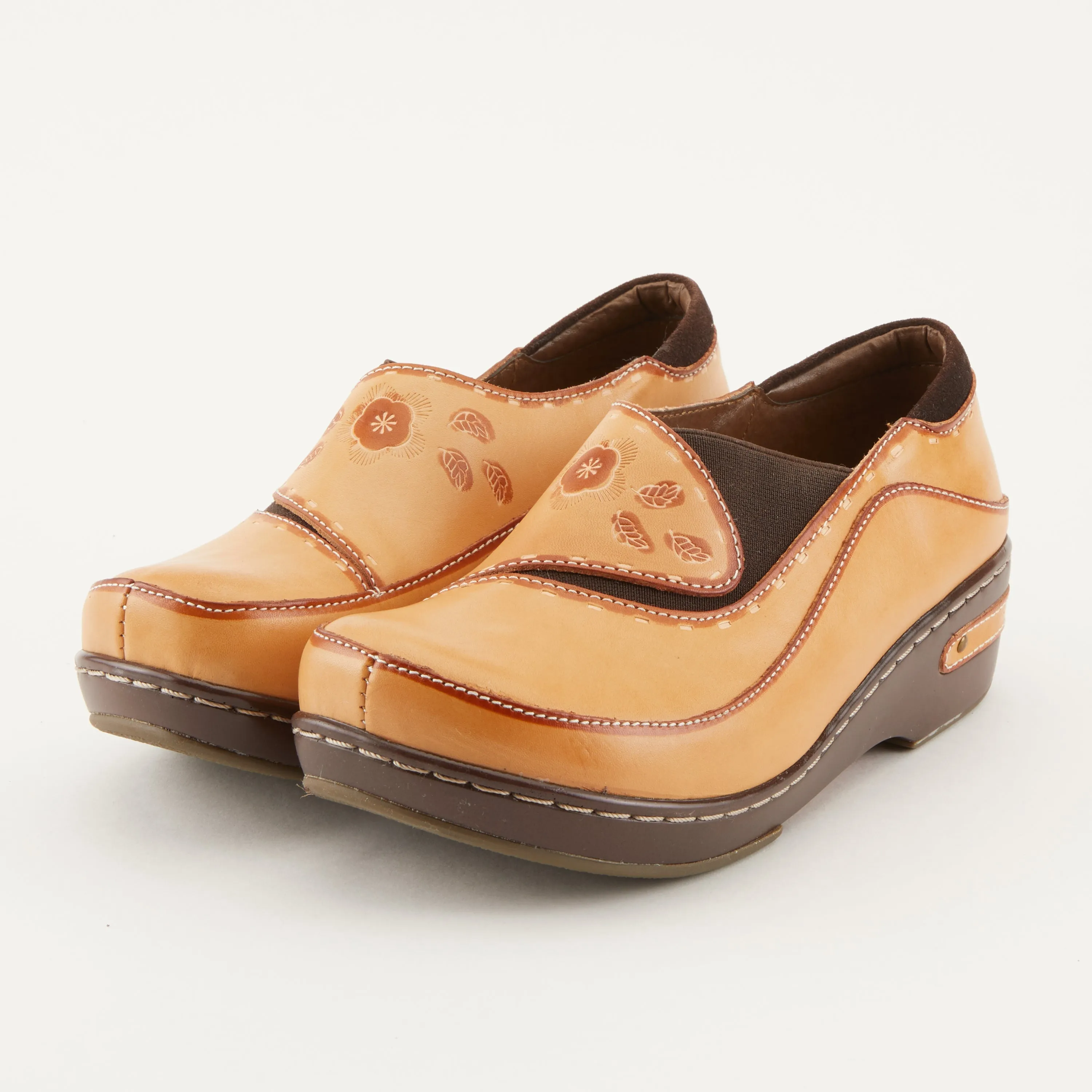 Spring Step Shoes  L'Artiste Burbank Women's Hand Painted Leather Clogs