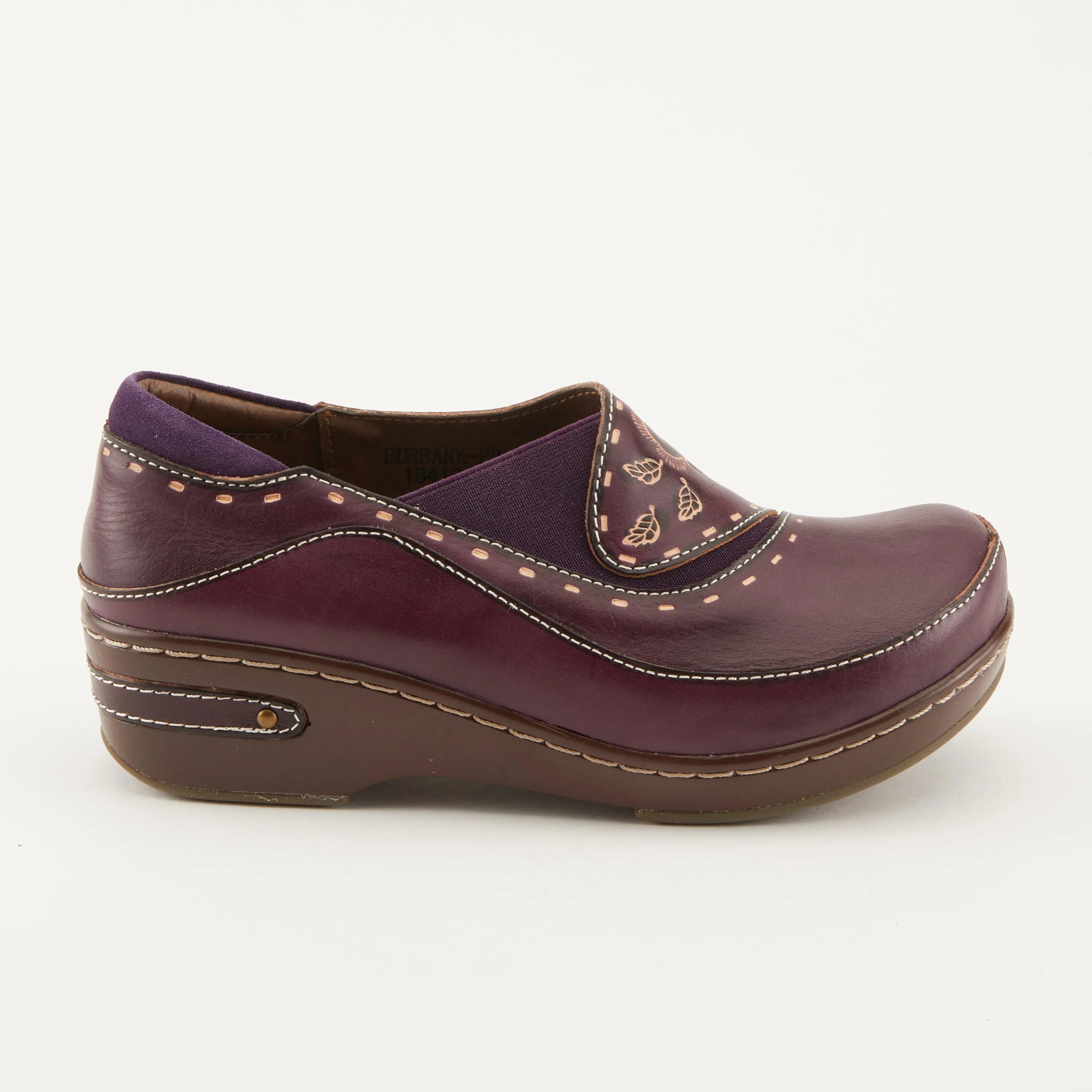 Spring Step Shoes  L'Artiste Burbank Women's Hand Painted Leather Clogs