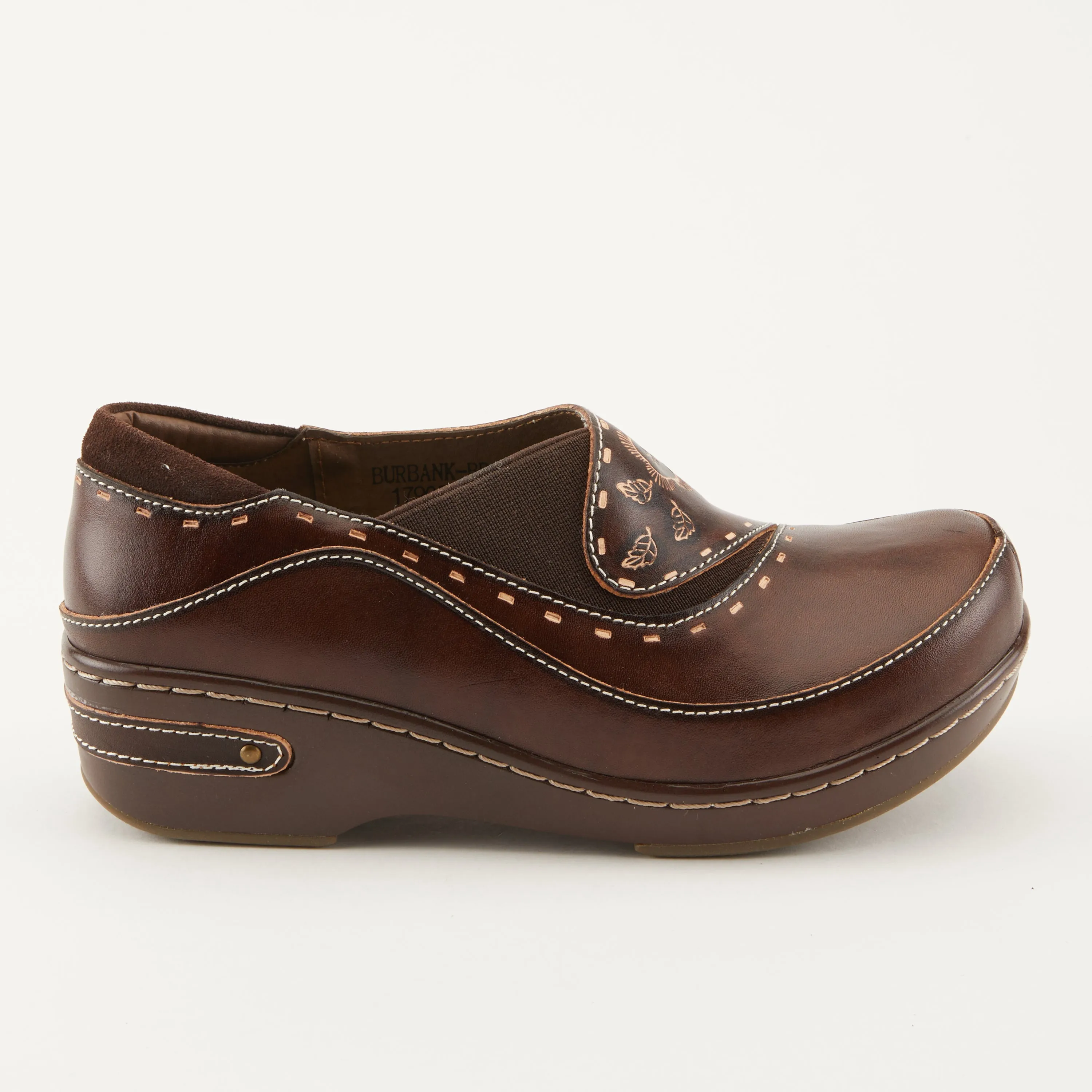 Spring Step Shoes  L'Artiste Burbank Women's Hand Painted Leather Clogs