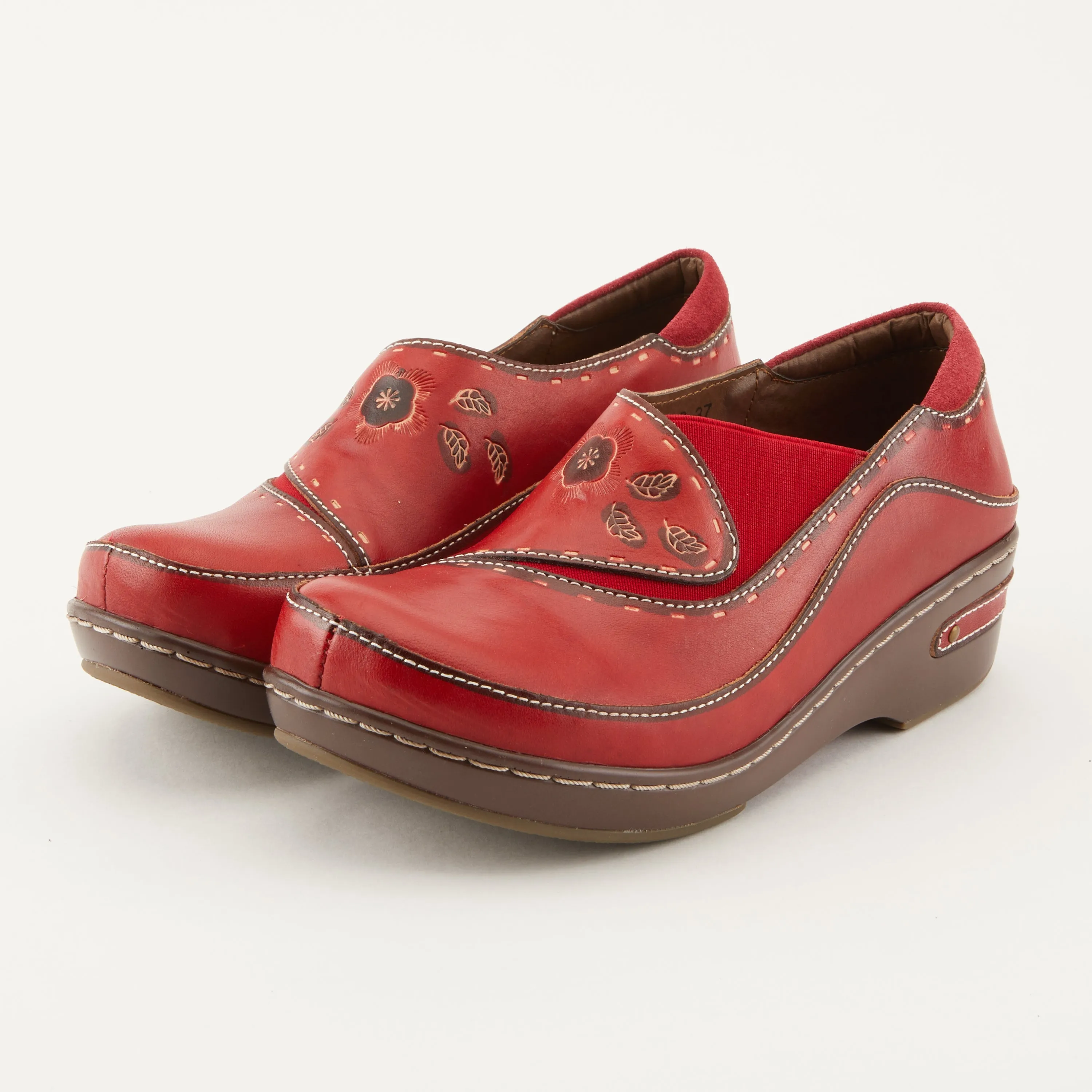 Spring Step Shoes  L'Artiste Burbank Women's Hand Painted Leather Clogs