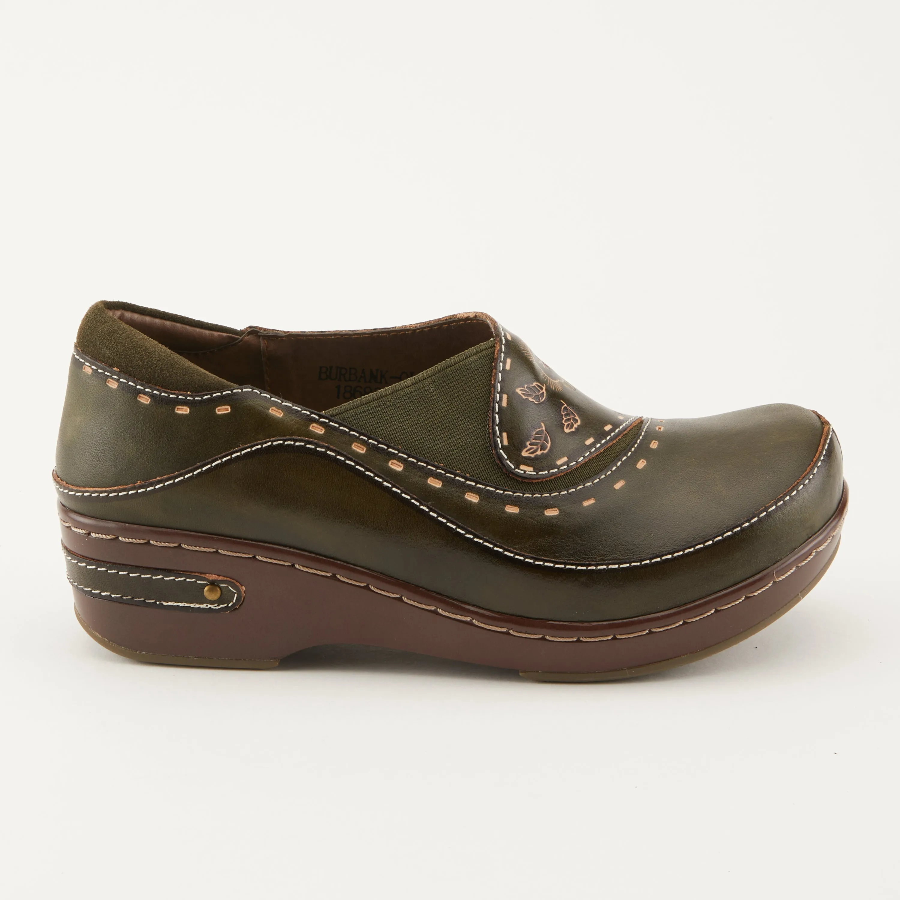 Spring Step Shoes  L'Artiste Burbank Women's Hand Painted Leather Clogs