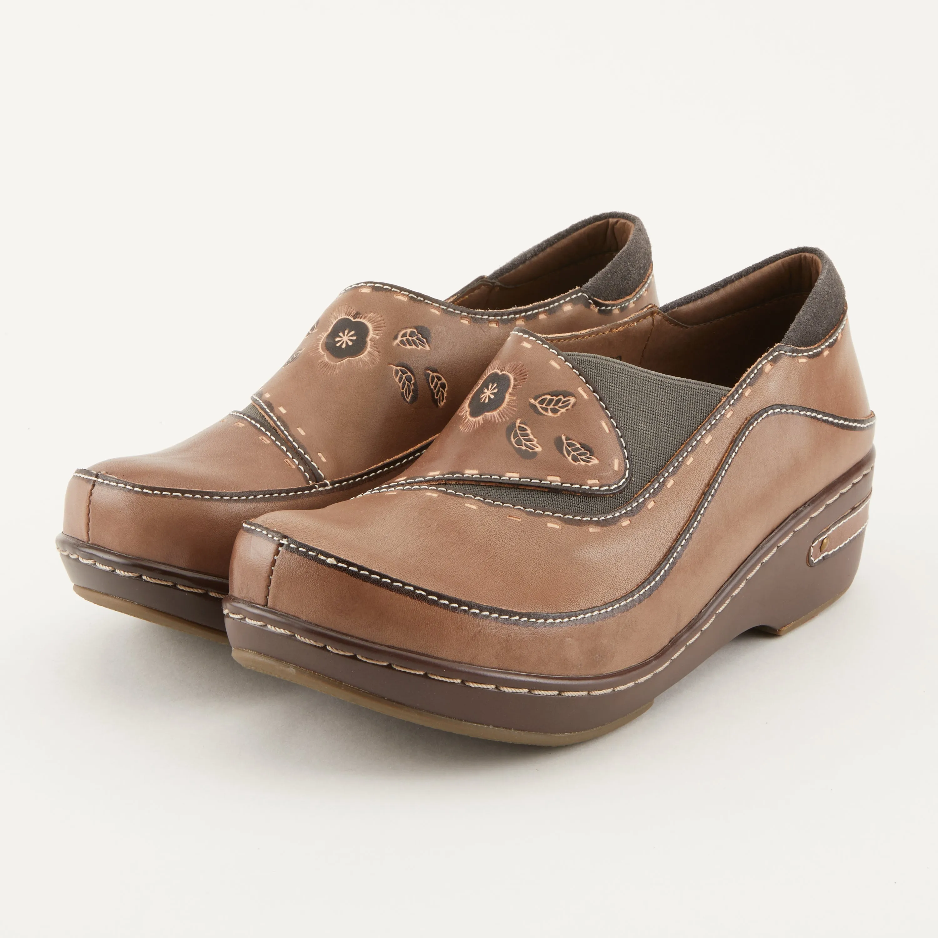 Spring Step Shoes  L'Artiste Burbank Women's Hand Painted Leather Clogs