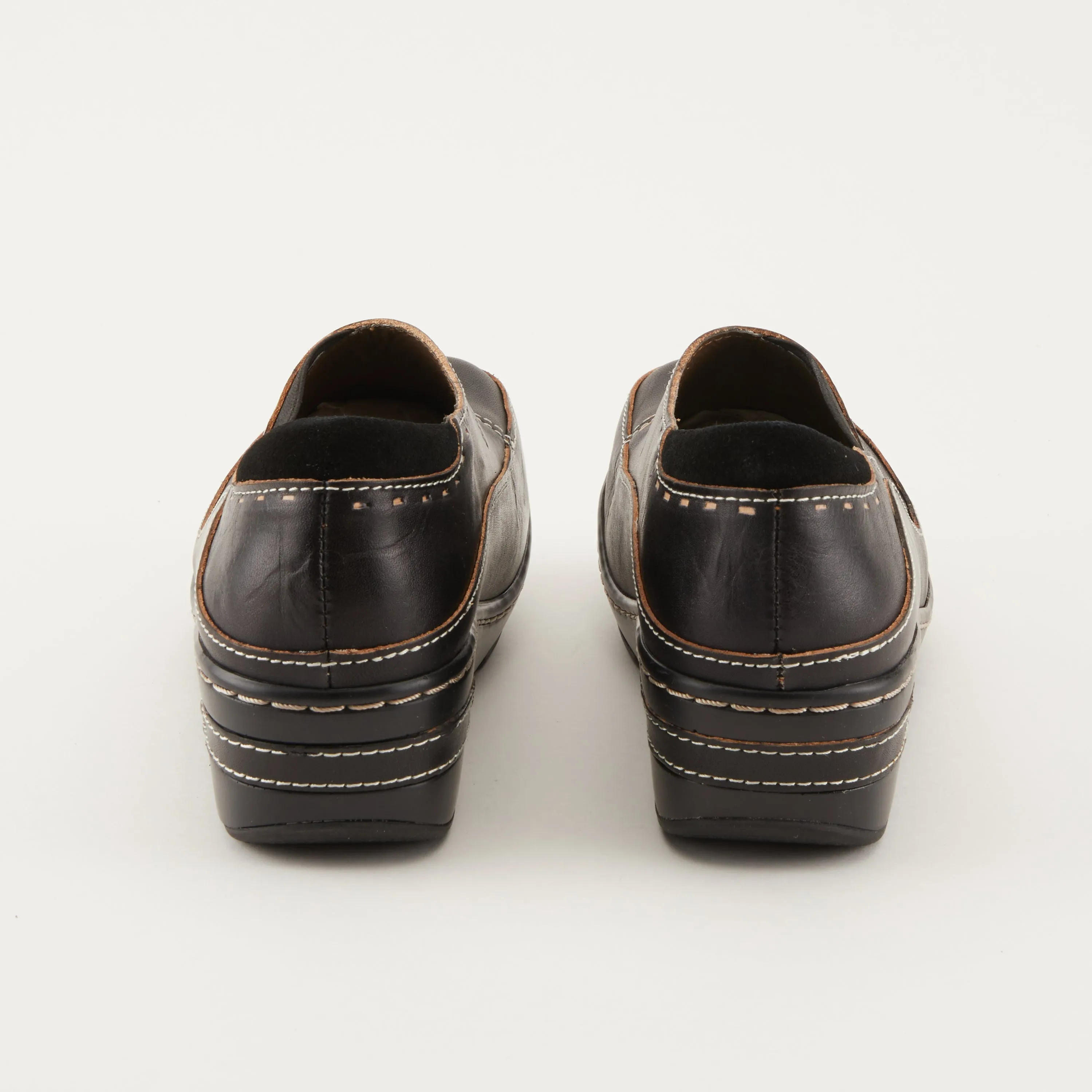 Spring Step Shoes  L'Artiste Burbank Women's Hand Painted Leather Clogs