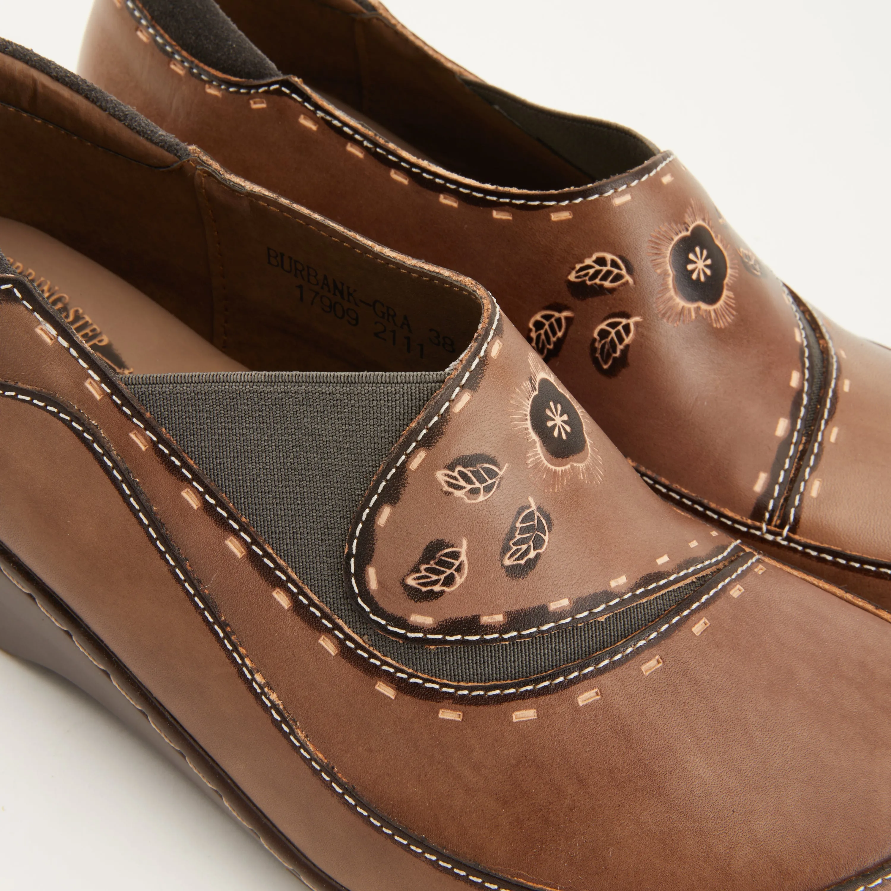 Spring Step Shoes  L'Artiste Burbank Women's Hand Painted Leather Clogs