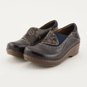 Spring Step Shoes  L'Artiste Burbank Women's Hand Painted Leather Clogs