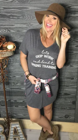 SPRING TRAINING - Grey Sleeves