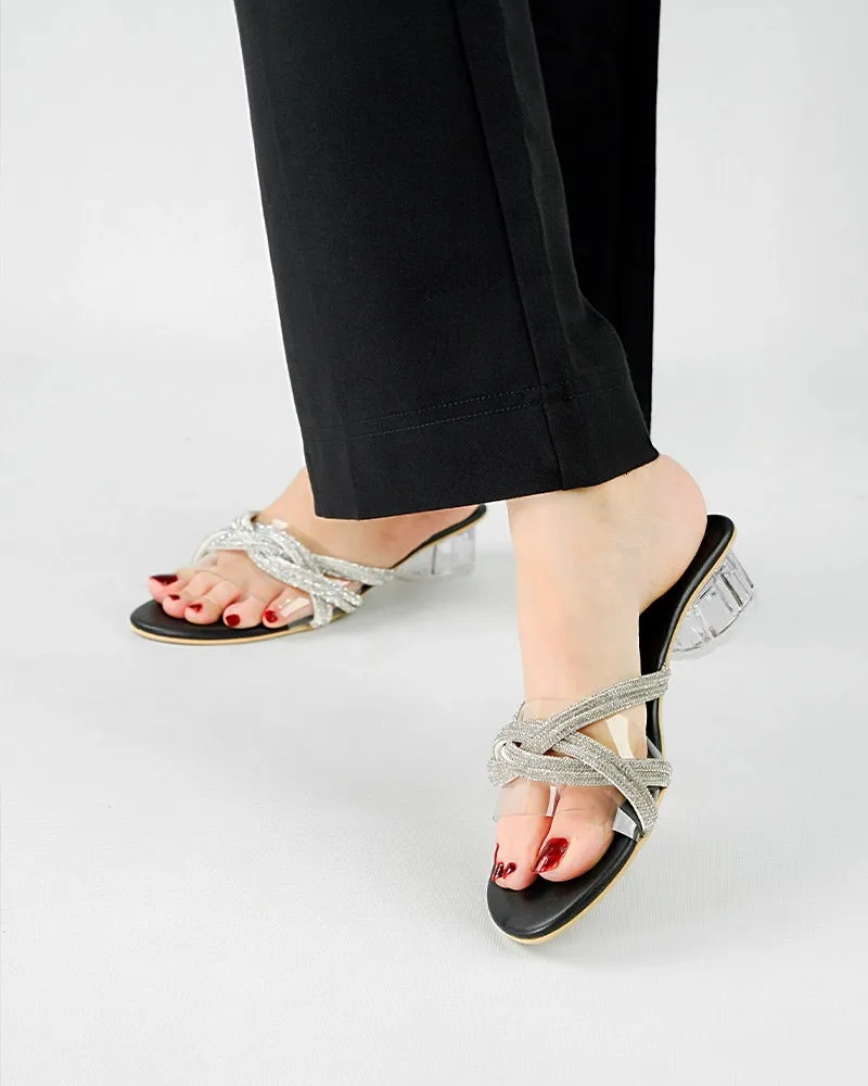 Studded Block Heels