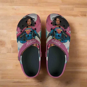 Superhero EVA Foam Rubber Shoes with Custom Name