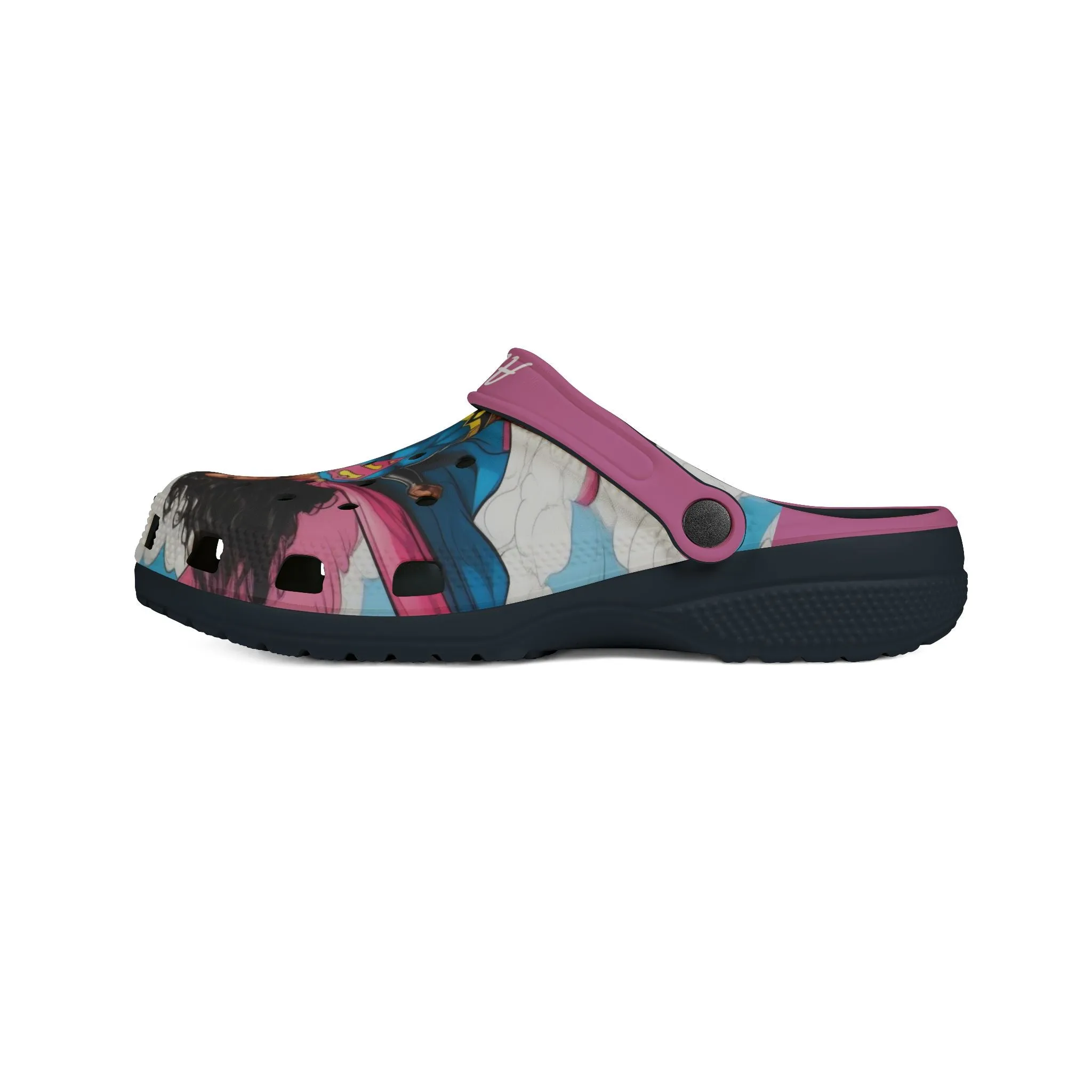 Superhero EVA Foam Rubber Shoes with Custom Name