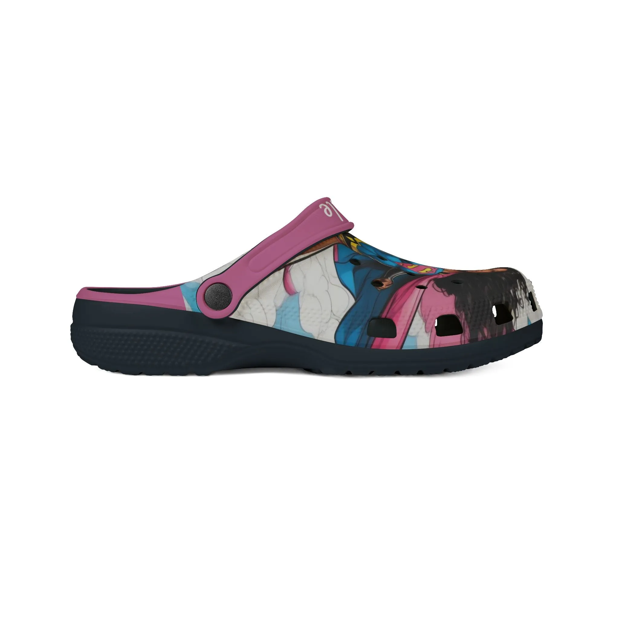 Superhero EVA Foam Rubber Shoes with Custom Name