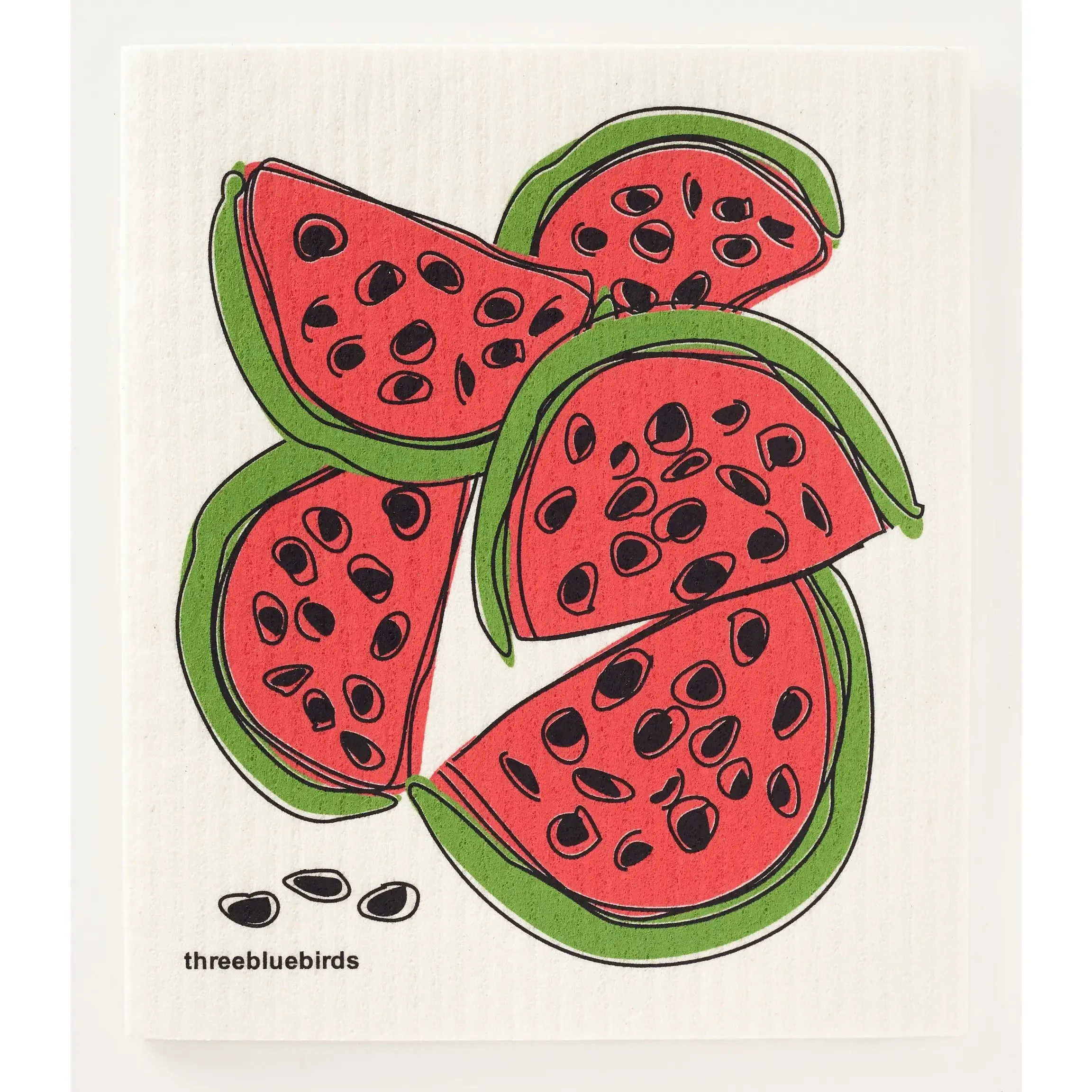 Three Birds, Swedish Dish Towel | Choose Your Design