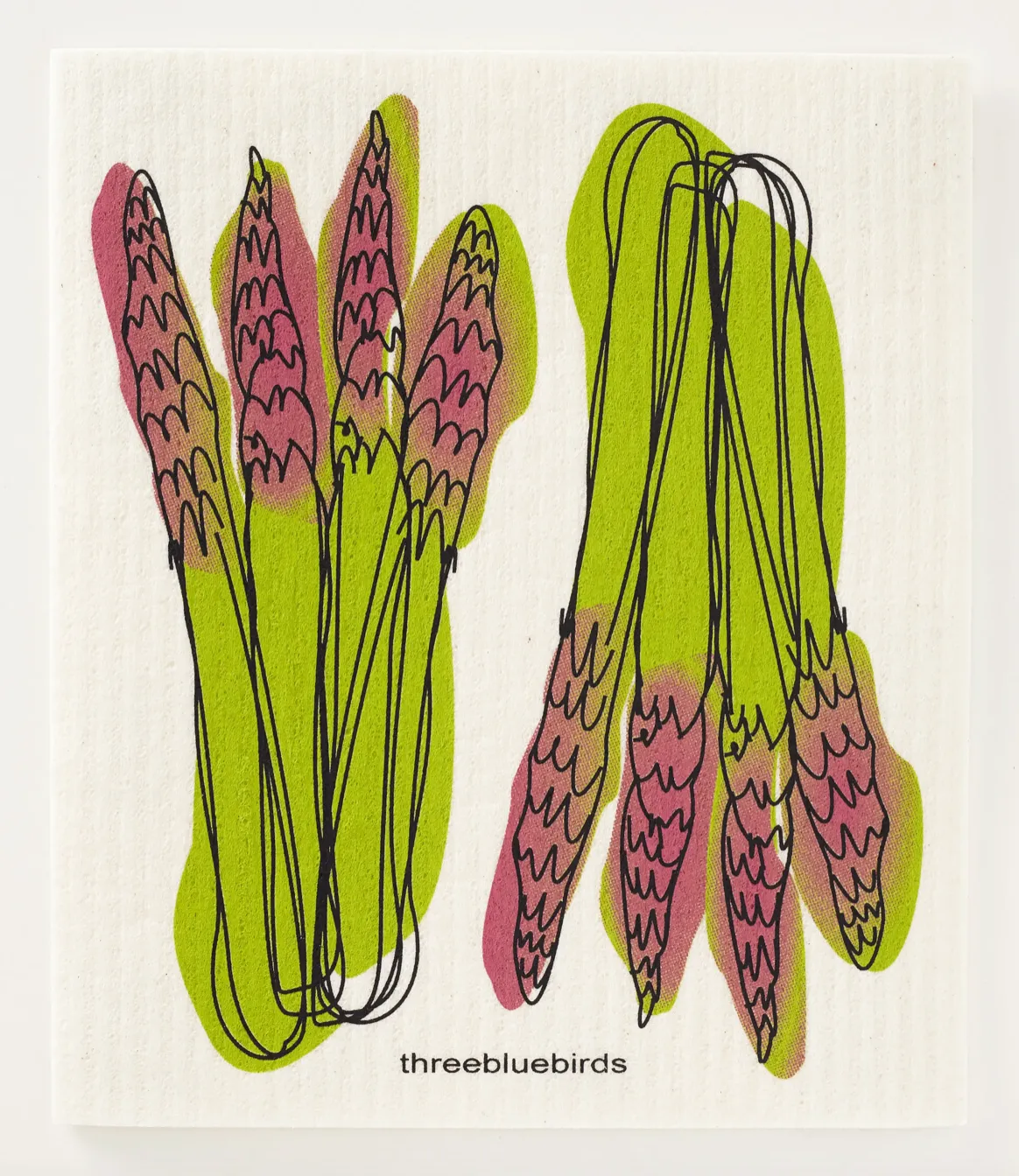 Three Birds, Swedish Dish Towel | Choose Your Design