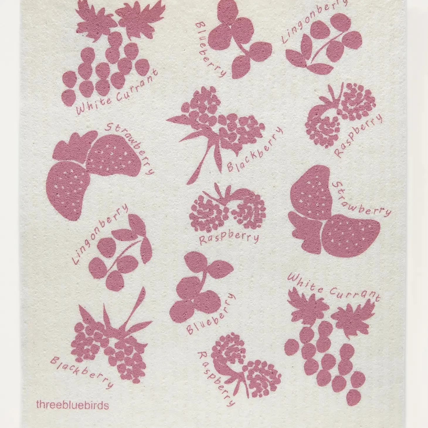 Three Birds, Swedish Dish Towel | Choose Your Design