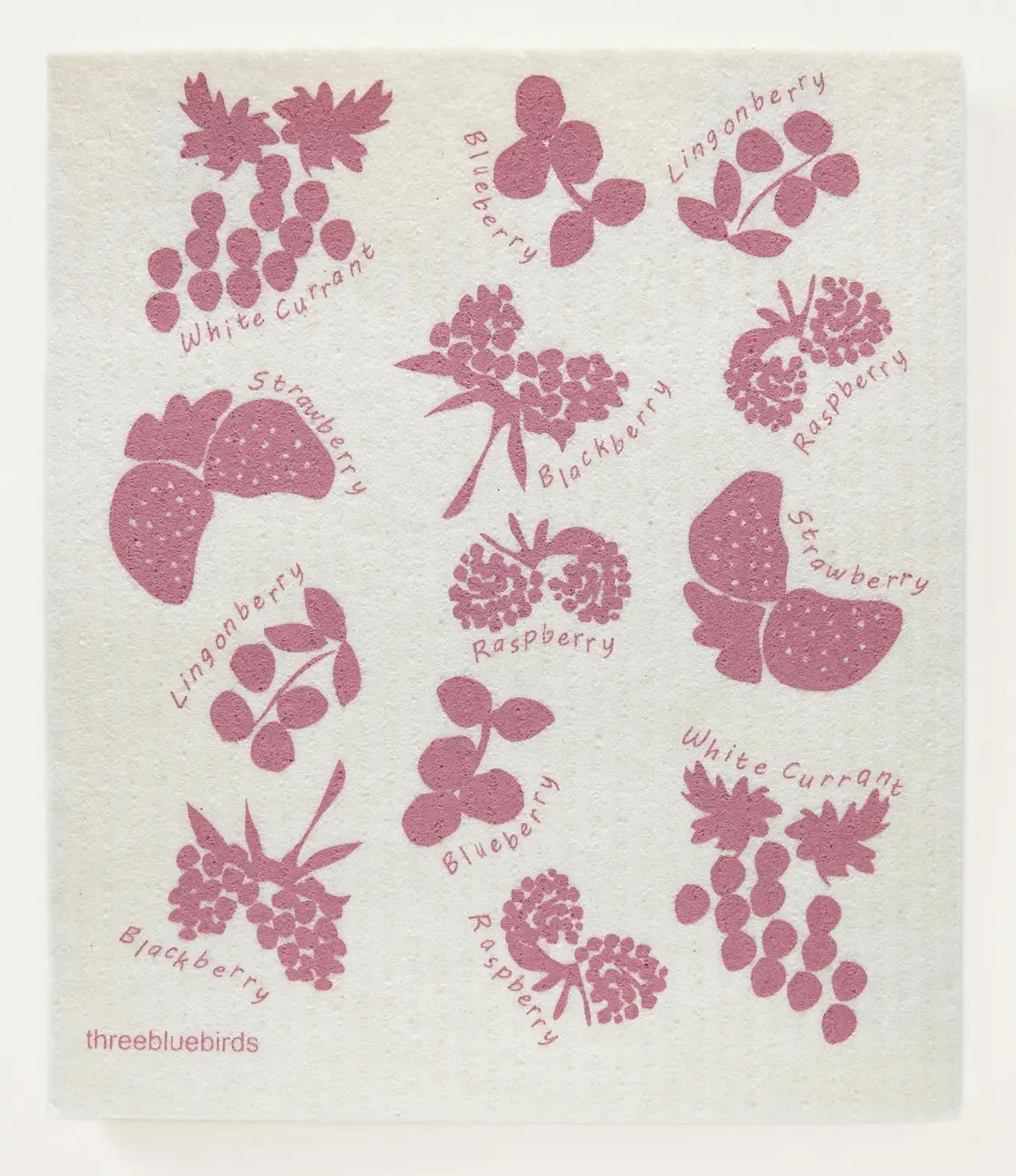 Three Birds, Swedish Dish Towel | Choose Your Design