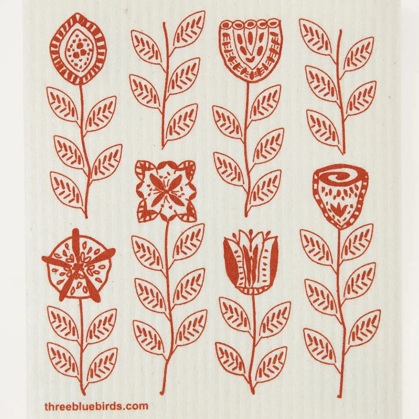 Three Birds, Swedish Dish Towel | Choose Your Design