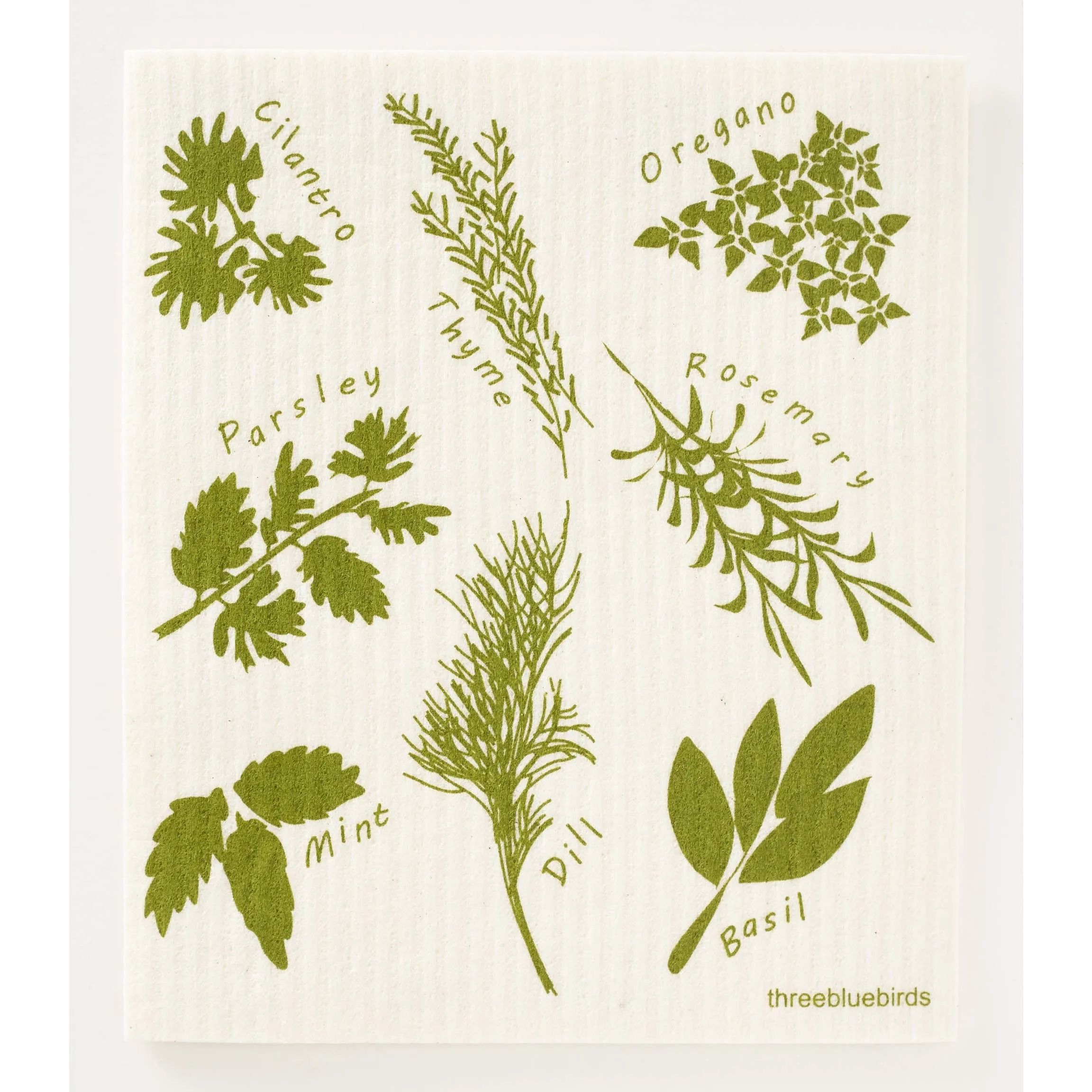 Three Birds, Swedish Dish Towel | Choose Your Design