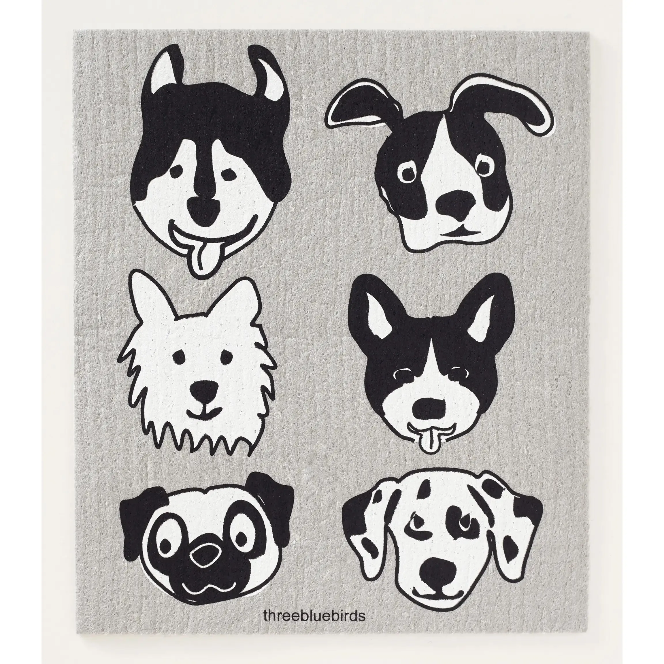 Three Birds, Swedish Dish Towel | Choose Your Design