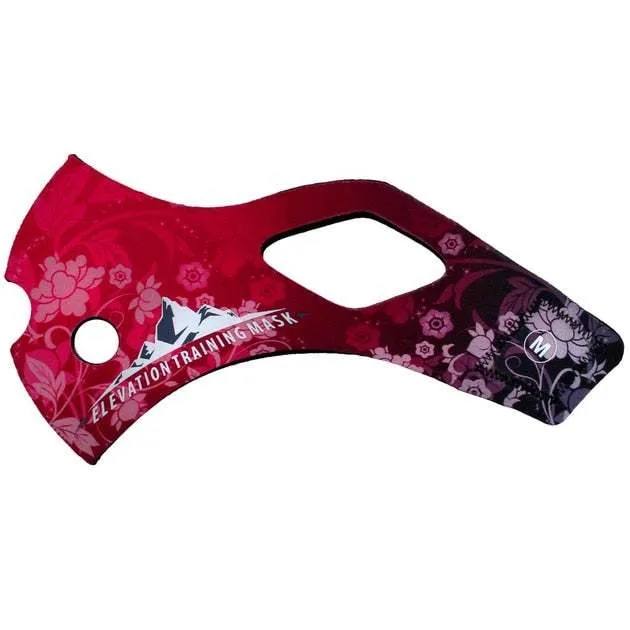 Training Mask 2.0 Dark Pink Floral Sleeve