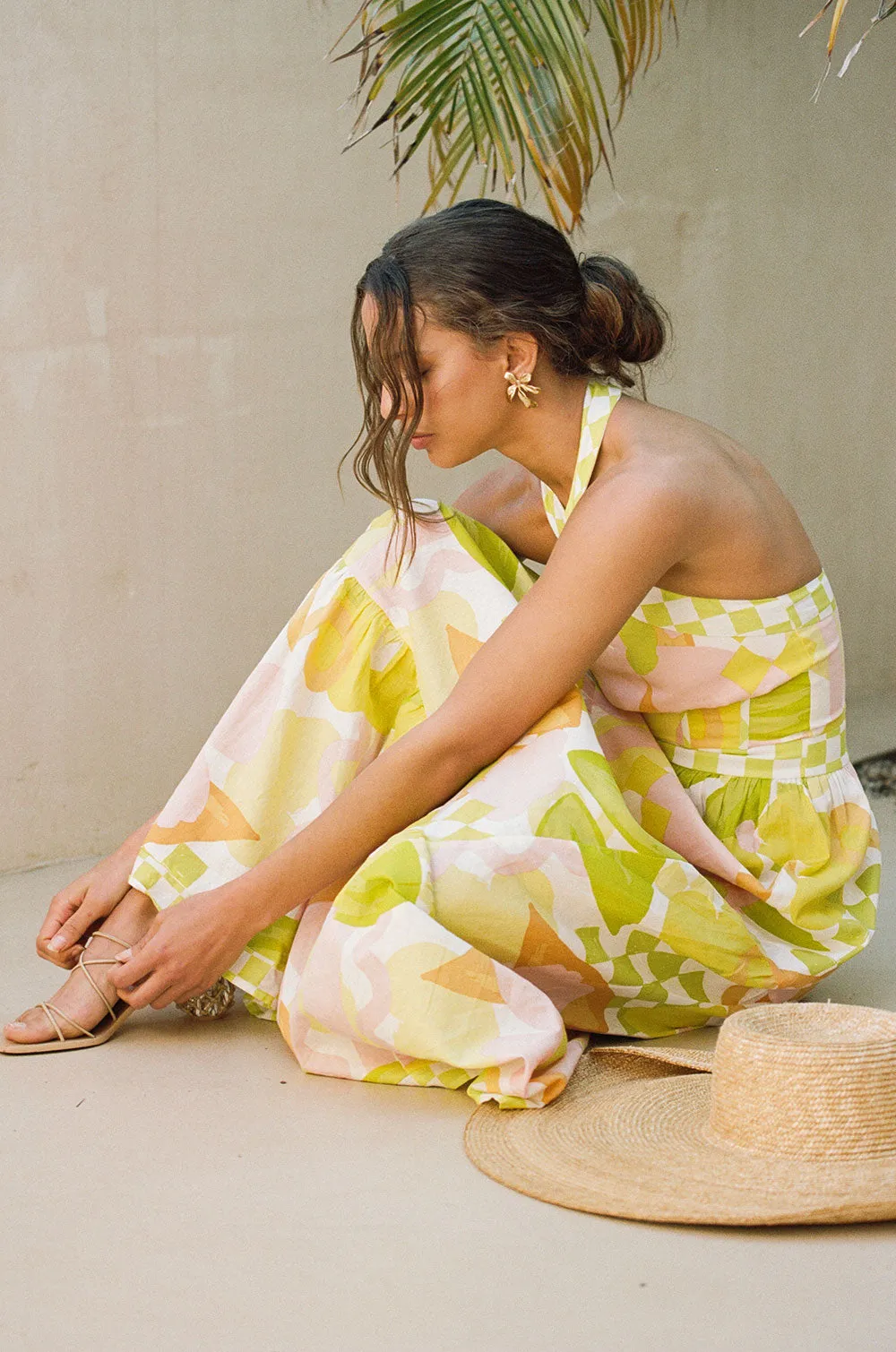 True Dress - Checker Floral