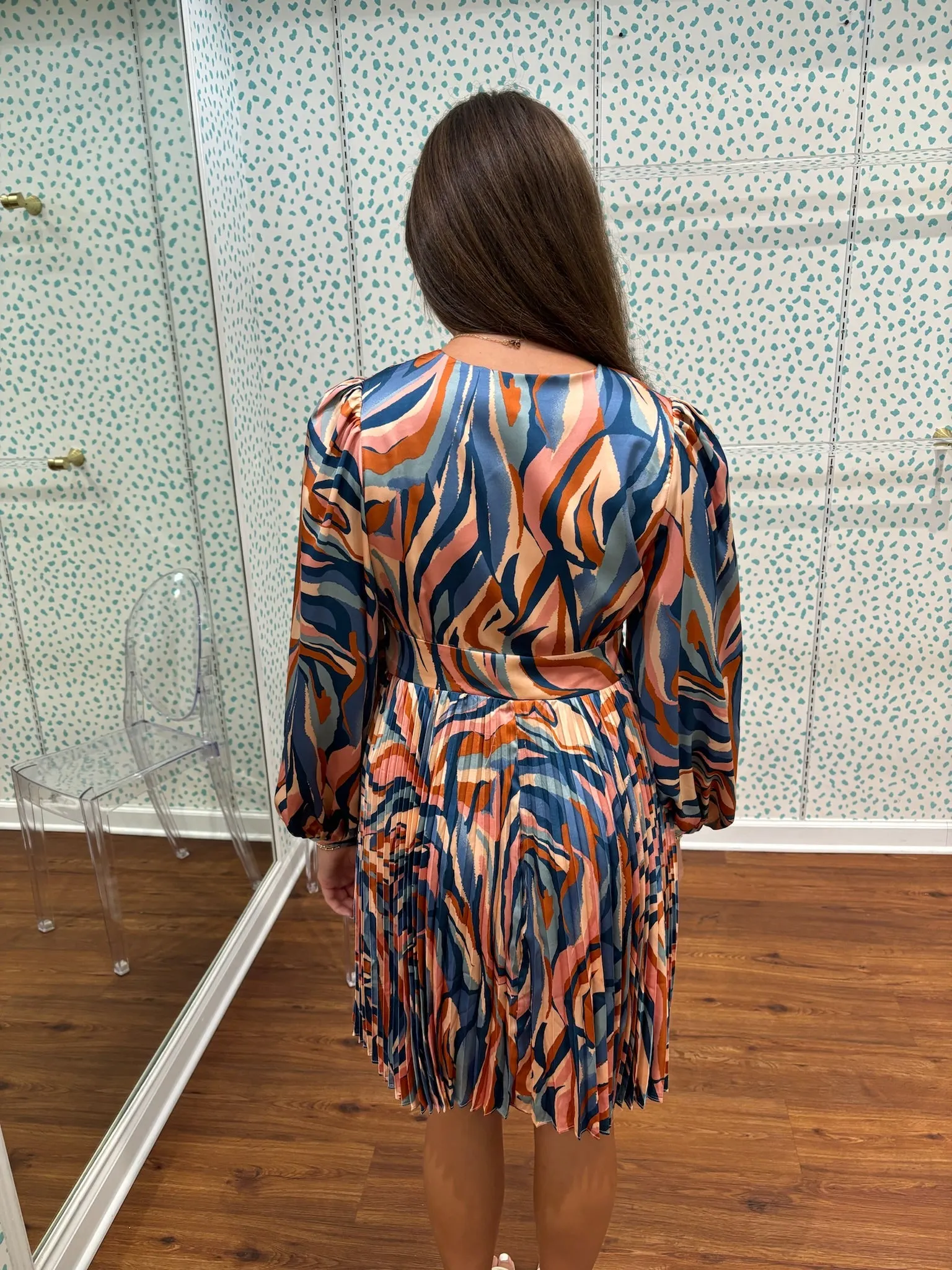 Twist Pleat Dress