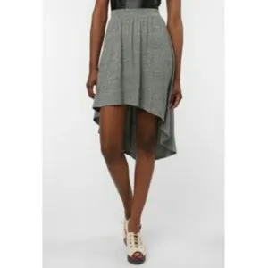 UO Sparkle &amp; Fade High Low Grey Skirt