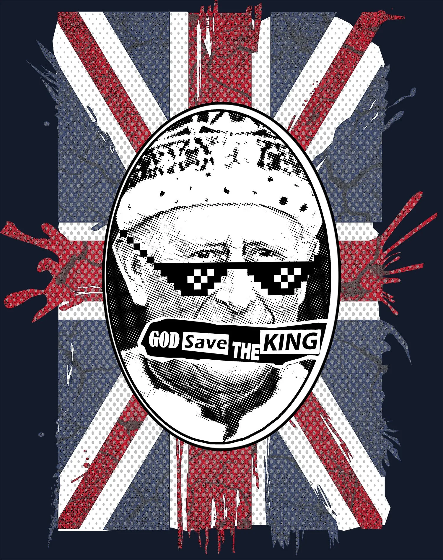 Urban Attitude Kings Coronation 2023 God Save The King 02 Youth T-shirt