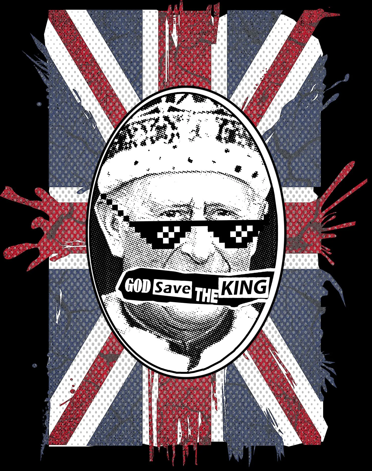 Urban Attitude Kings Coronation 2023 God Save The King 02 Youth T-shirt