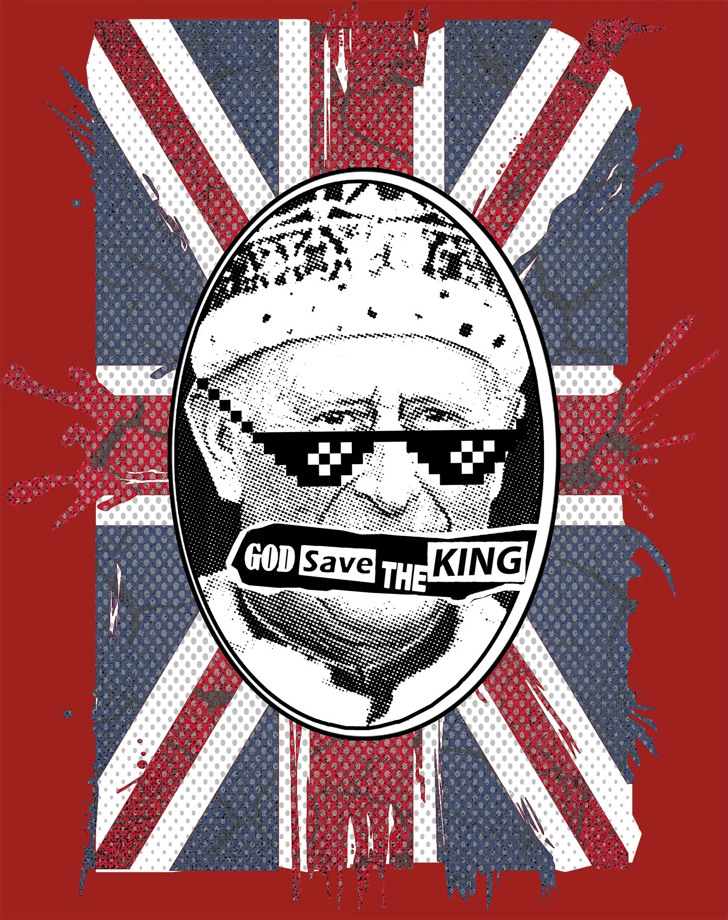 Urban Attitude Kings Coronation 2023 God Save The King 02 Youth T-shirt